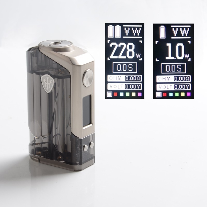Tanque secundário duplo do ohm das baterias 4.8ml dos jogos da modificação da caixa de Rincoe Jellybox 228w 18650