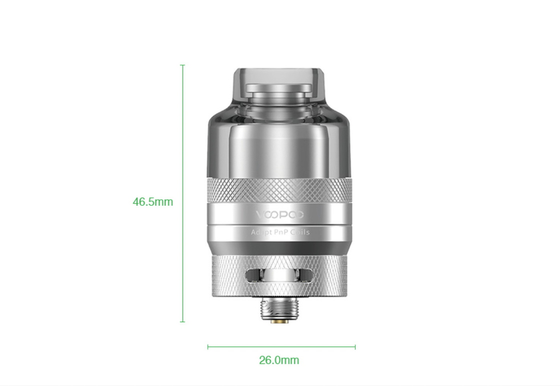 substituição de 26 x 46,5 tanques de Pnp da linha do tanque 2ml 510 da vagem do milímetro Voopoo Rta