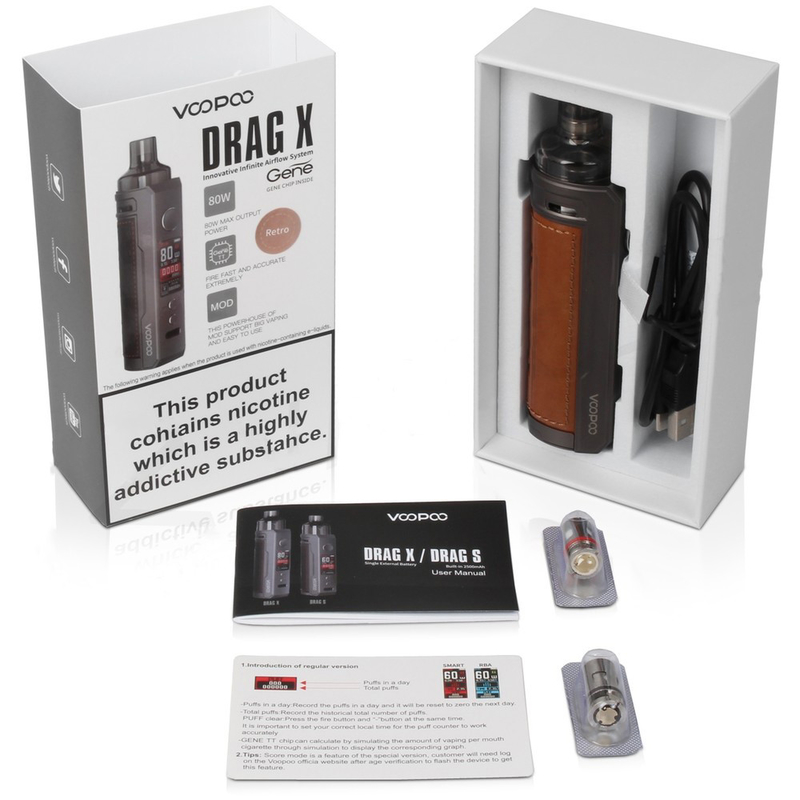 Voopoo arrasta a bateria 80w dos jogos 4.5ml Vinci Coil Single 18650 do acionador de partida do cigarro da modificação E de X 18650