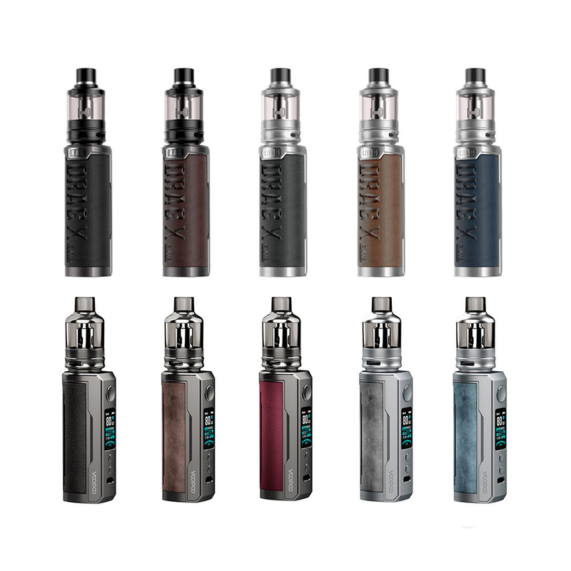 o jogo únicos 18650 do acionador de partida do cigarro da saúde de 100w E tanque Voopoo da vagem de Tpp de 21700 baterias arrasta o sinal de adição de X