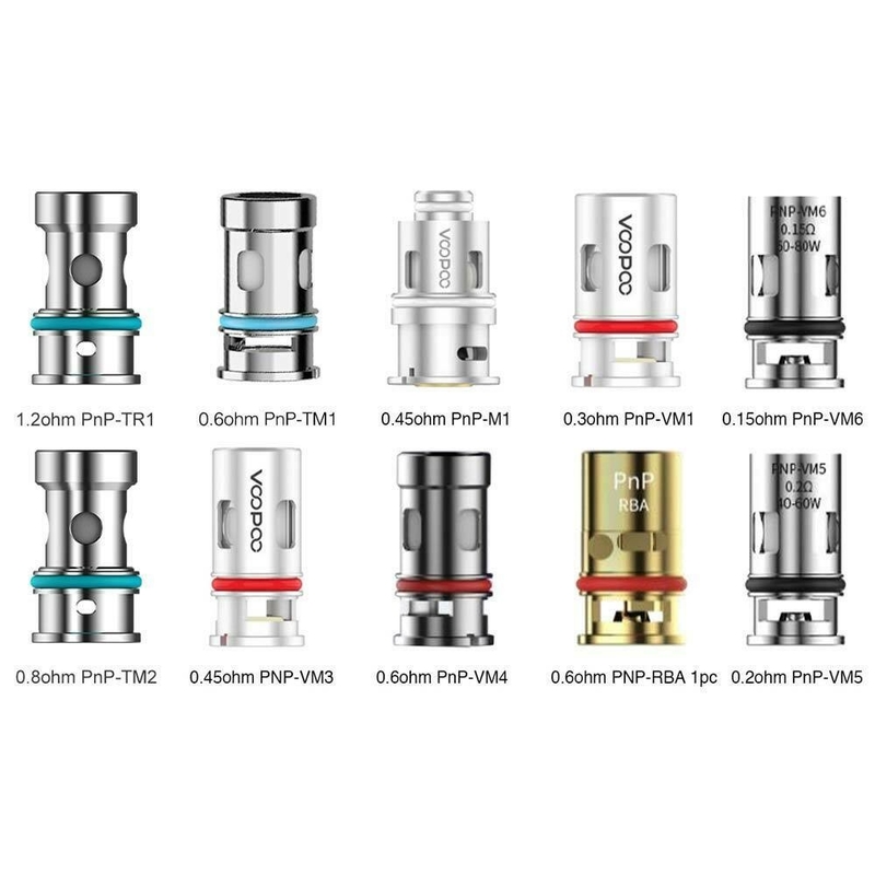 Bobina 5pcs de Voopoo Vinci Vape Coil Replacement Pnp Vinci Drag Pod Mod Mesh cada bloco