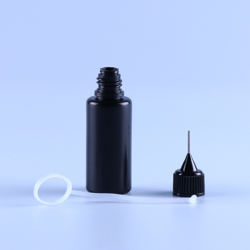 Anel vazio de Ejuice Vape Juice Bottle Light Resistant Silicone da ponta preta do tampão da agulha do PE