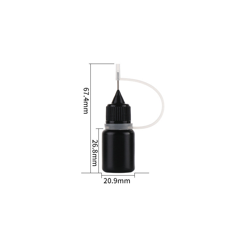 Anel vazio de Ejuice Vape Juice Bottle Light Resistant Silicone da ponta preta do tampão da agulha do PE