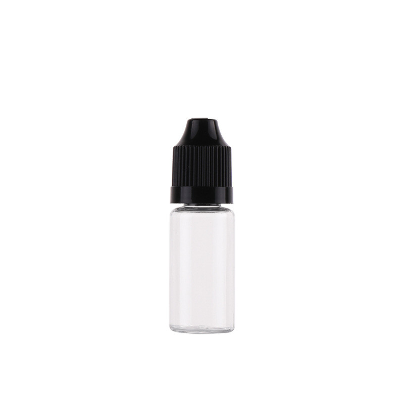 Garrafa vazia plástica do ANIMAL DE ESTIMAÇÃO V3 Ejuice do FCC que fuma o tampão de parafuso colorido da garrafa clara líquida de E