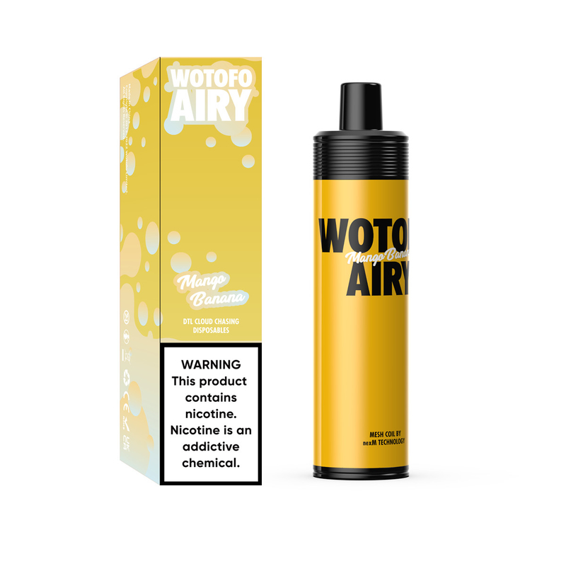 Kit de dispositivo Vape Pod recarregável 1000 puffs descartável Wotofo Airy portátil Pod Vape