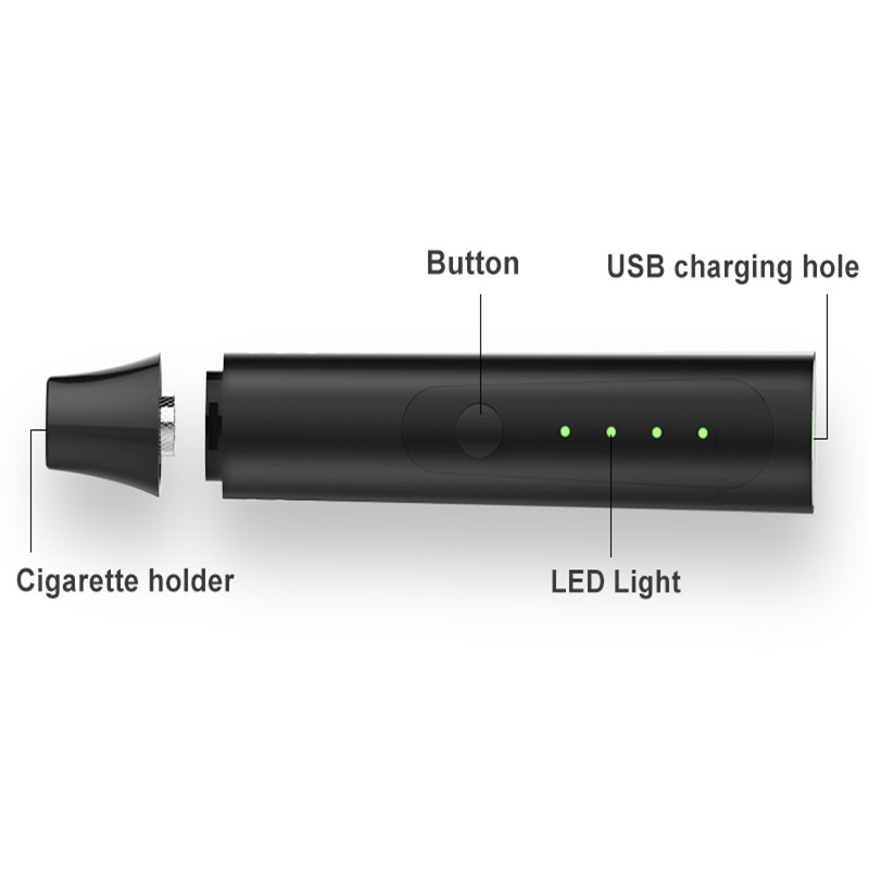 Caixa de presente Herb Vaporizer Hugo Vapor Delta seco que seca o jogo 2200mah do atomizador