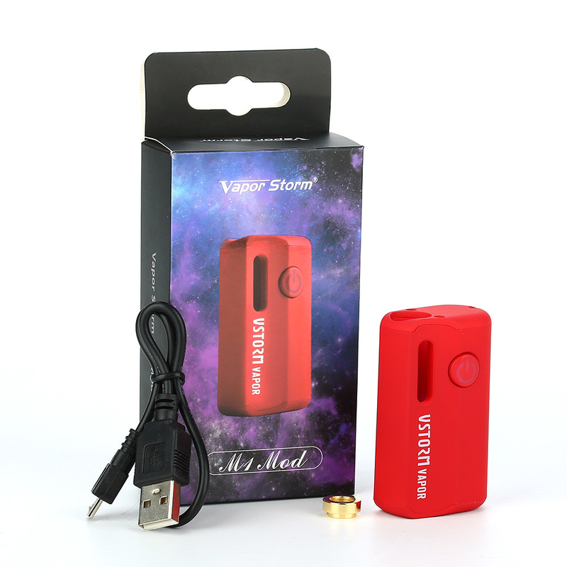 Tempestade M1 VV 800mah do vapor construído na modificação Cbd Vape Mods da caixa de bateria