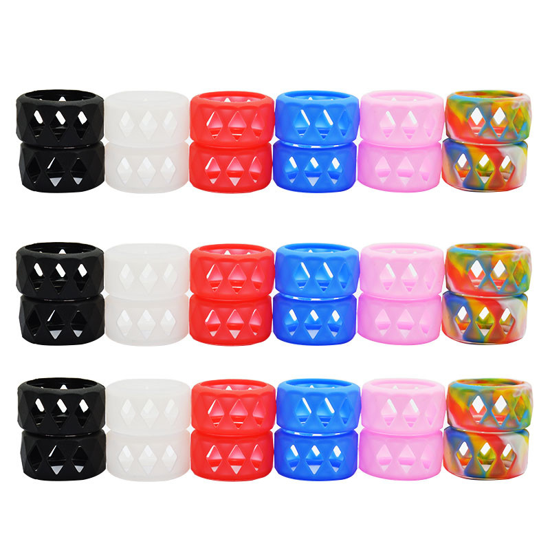 Anel do silicone de Vape do produto comestível/elásticos 25mm coloridos Ecigarette do silicone