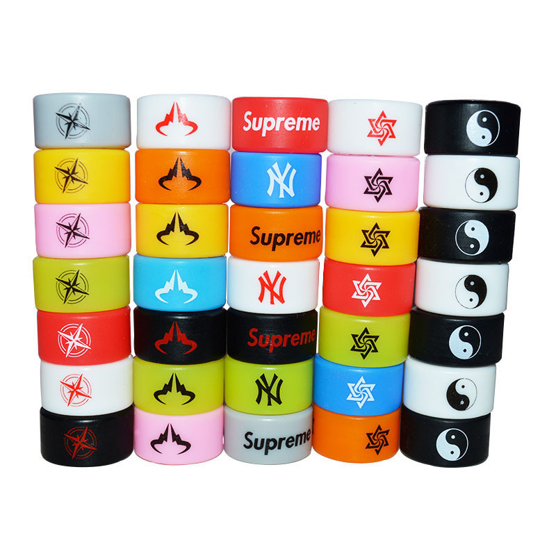 Silicone de borracha colorido Ring Band Superman Flash Captain de Vape