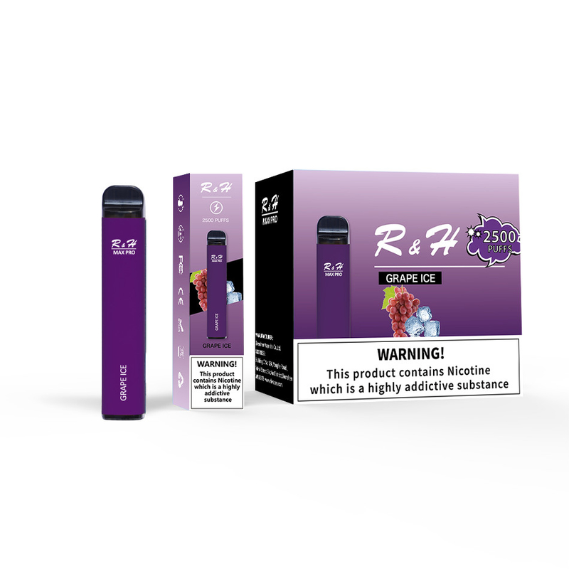 Sopros descartáveis 1.3ohm Mesh Coil Disposable Kit de Vapes Max Pro 8ml 950mah 2500 da vagem