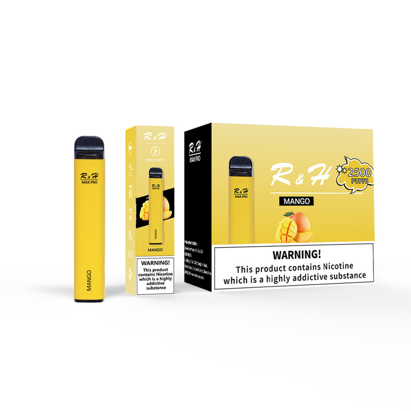 Sopros descartáveis 1.3ohm Mesh Coil Disposable Kit de Vapes Max Pro 8ml 950mah 2500 da vagem