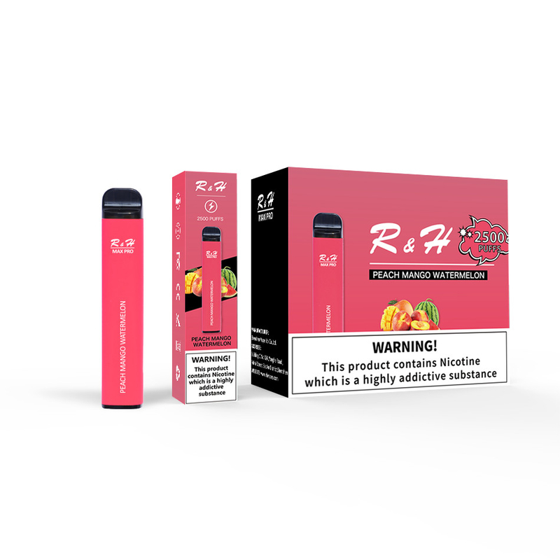 Sopros descartáveis 1.3ohm Mesh Coil Disposable Kit de Vapes Max Pro 8ml 950mah 2500 da vagem