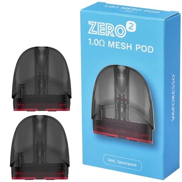2pcs Mesh 1,0ohm Vaporesso Zero 2 Cartucho Visível Pod Sistema de enchimento PTF