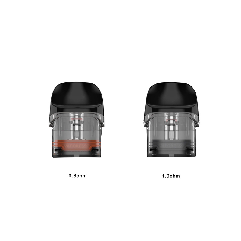 Cartuchos vazios Luxe 2ml 0.6ohm 1.0ohm 4pcs da vagem de Vaporesso QS para o jogo Luxe de QS/jogo Luxe de Q