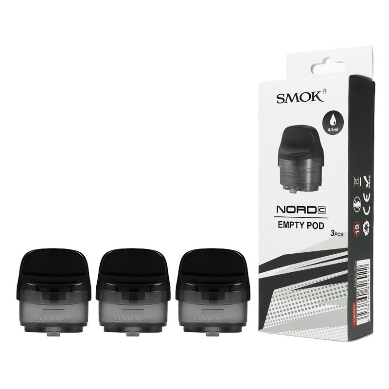 SMOK Nord C Cartucho de cápsula vazia 4,5 ml 3 pcs/ embalagem Cartuchos de cápsula vazia