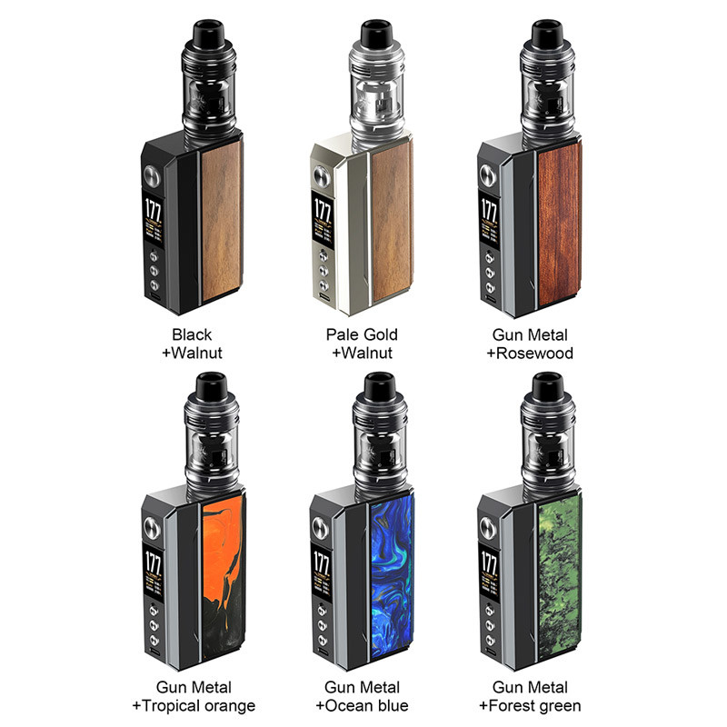Voopoo Drag 4 Kit 177w 4ml 5.5ml Para todas as bobinas Pnp Uforce-L Tanque duplo 18650 Bateria caixa kits