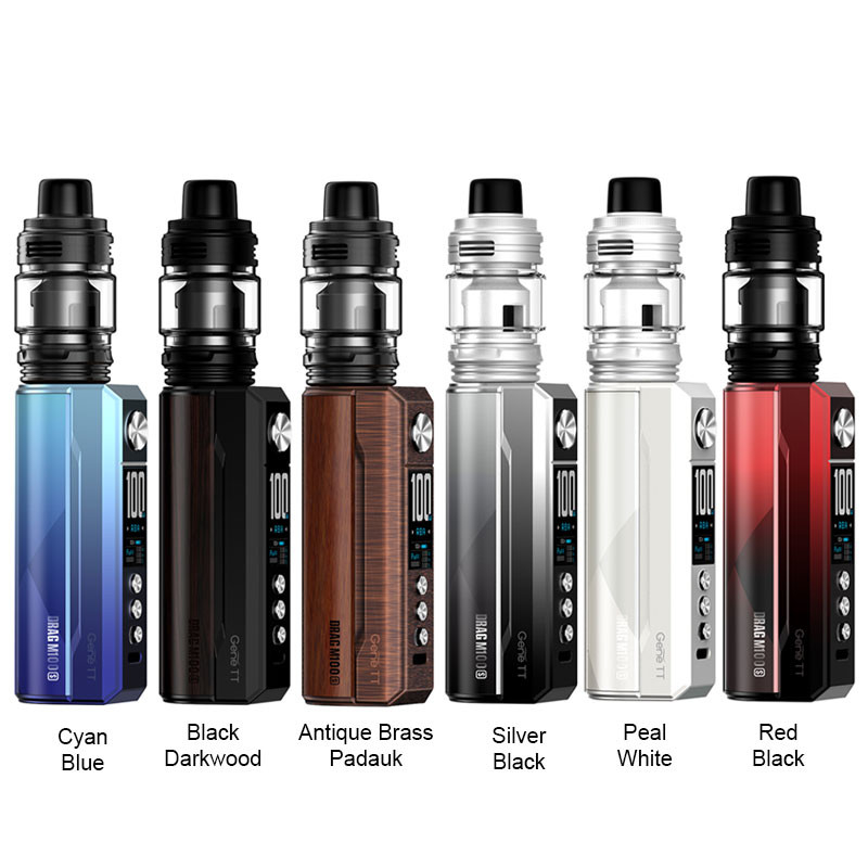 Voopoo Drag M100S Mod Kit 100w com bobina PnP 5.5ml 0.5ohm Vape kits