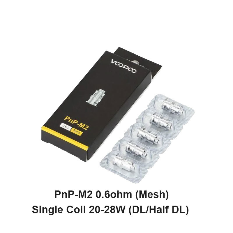 Voopoo PnP Replacement Coils 5pcs/pack para Drag Baby/Mini/2/S/X,VINCI Series Kit,Argus Pro,PnP 20/22,V.SUIT